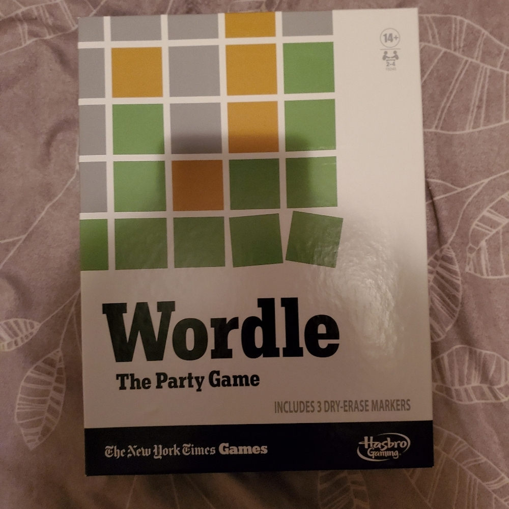 Hasbro Wordle Party Game - Green, Gray, and Yellow